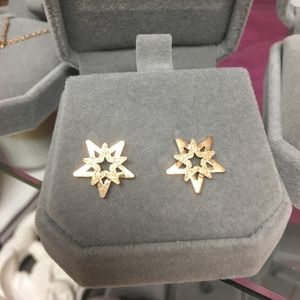 Rose Gold tone Earrings pierced/post